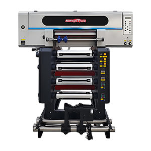 UV DTF принтер KingJet KJ-400G UV с золотым тиснением